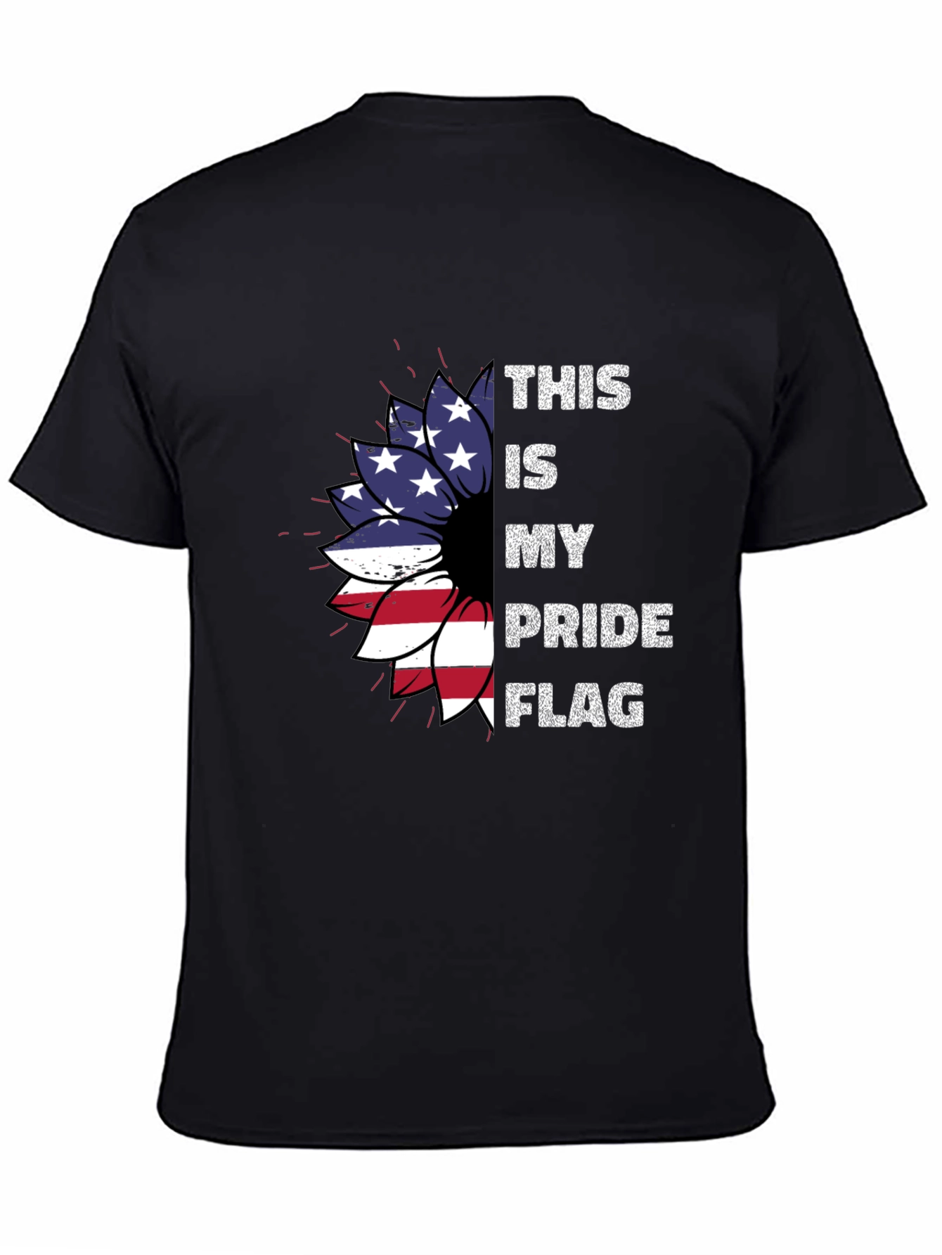 Patriotic Pride Flag Sunflower T-Shirt