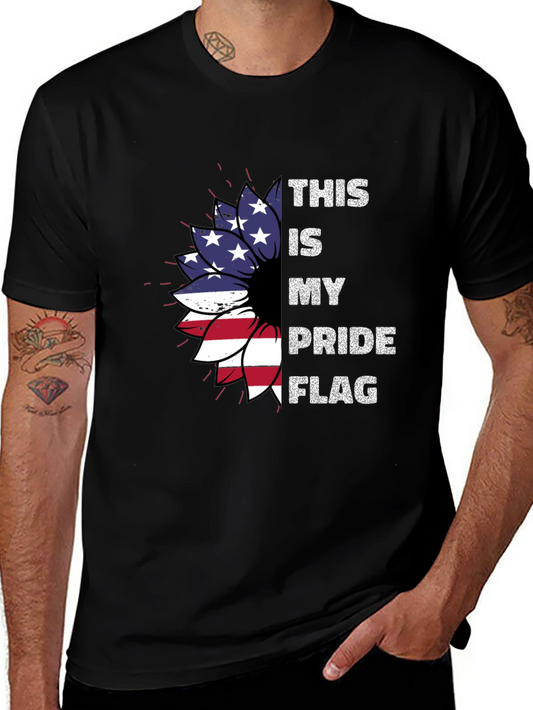 Patriotic Pride Flag Sunflower T-Shirt