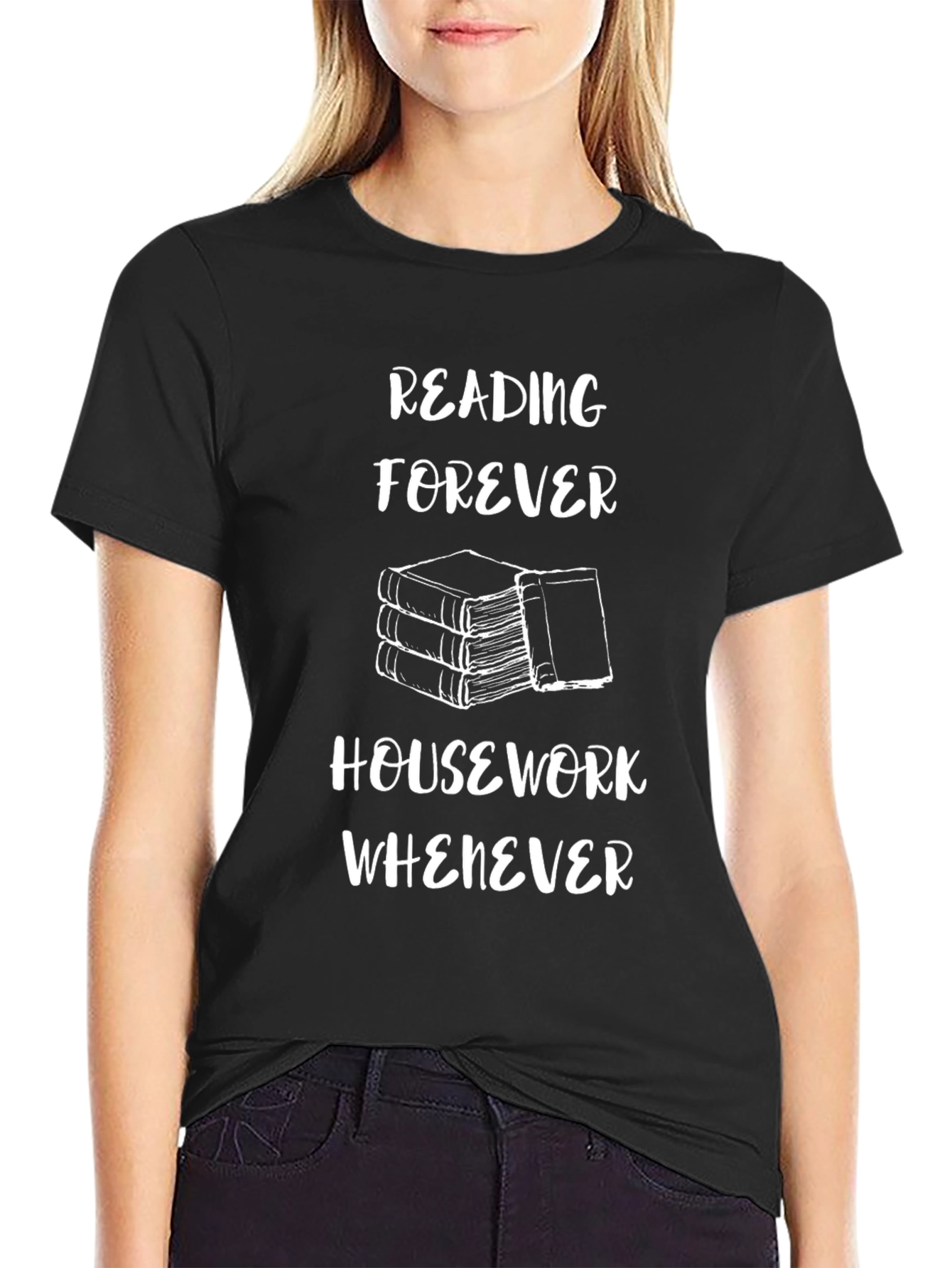 Reading Forever T-Shirt: Book Lovers Comfort