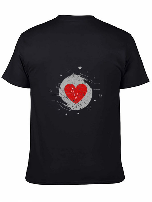 Heartbeat Heart Graphic T-Shirt