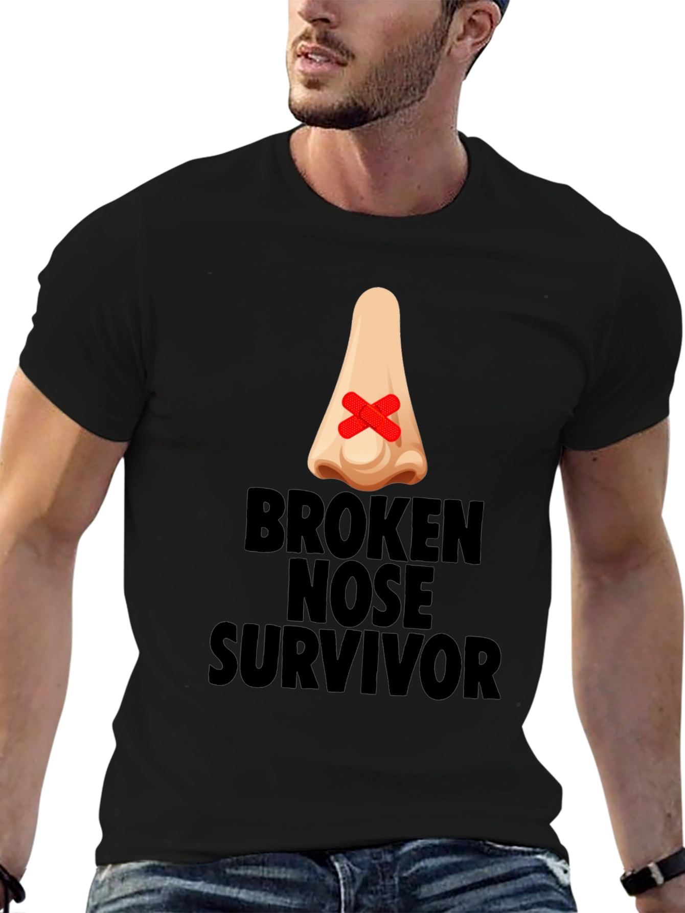 Broken Nose Survivor Graphic T-Shirt