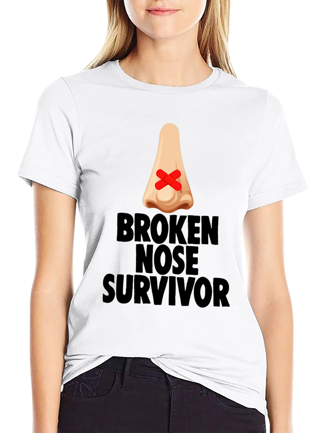 Broken Nose Survivor Graphic T-Shirt
