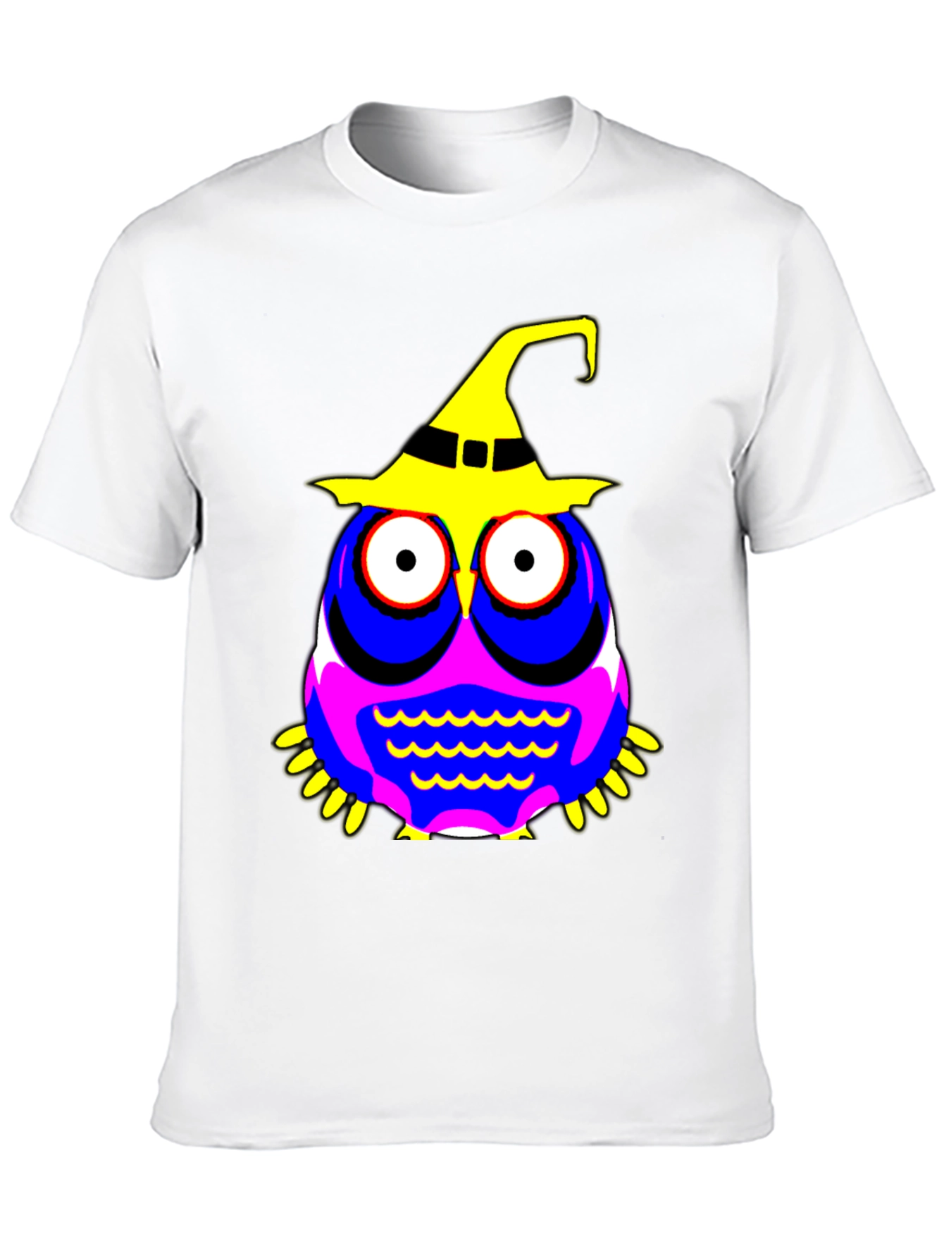 Halloween Owl Witch Hat Graphic Tee