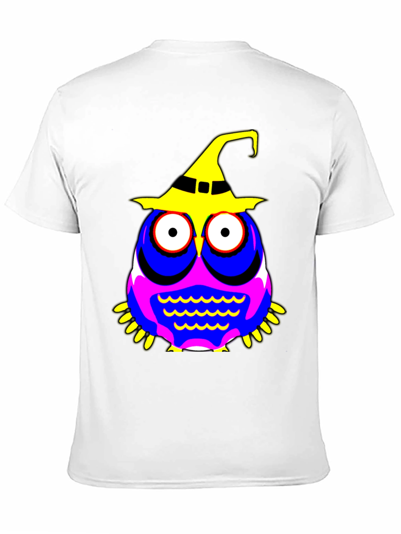 Halloween Owl Witch Hat Graphic Tee