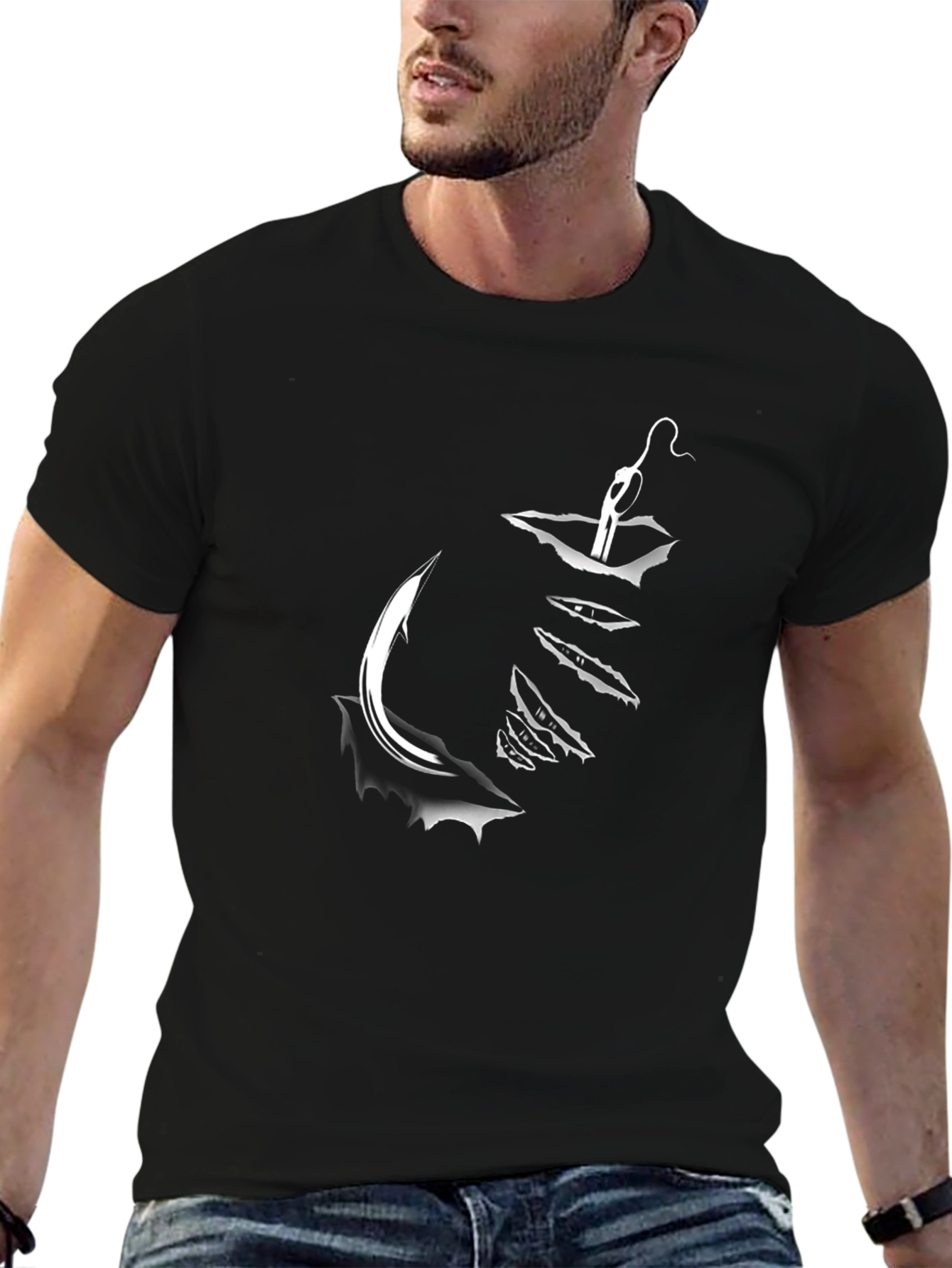 Fishing Hook Graphic Tee - Anglers Delight