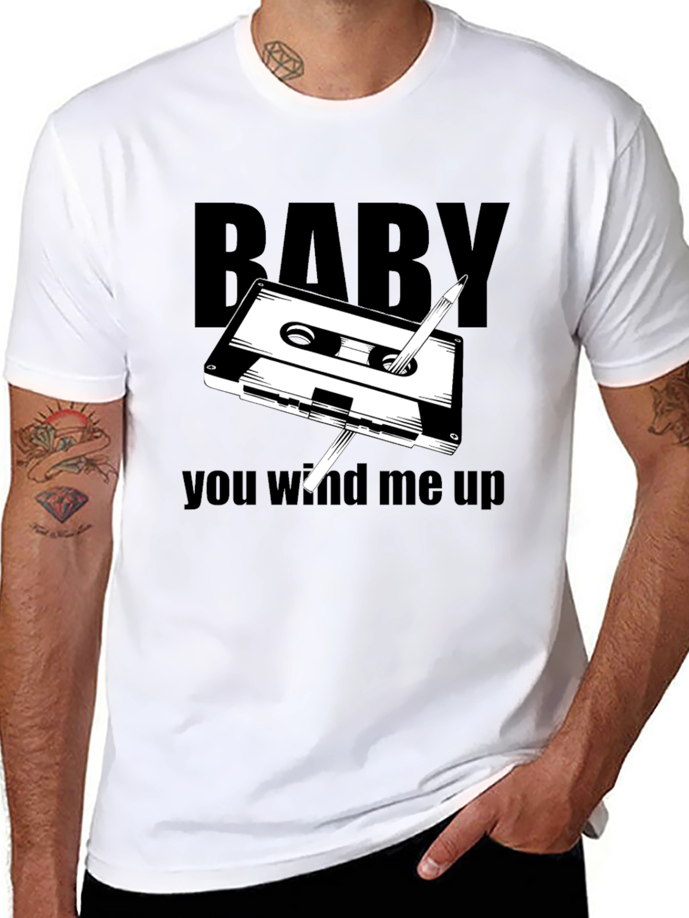 Retro Cassette Tape T-Shirt - You Wind Me Up