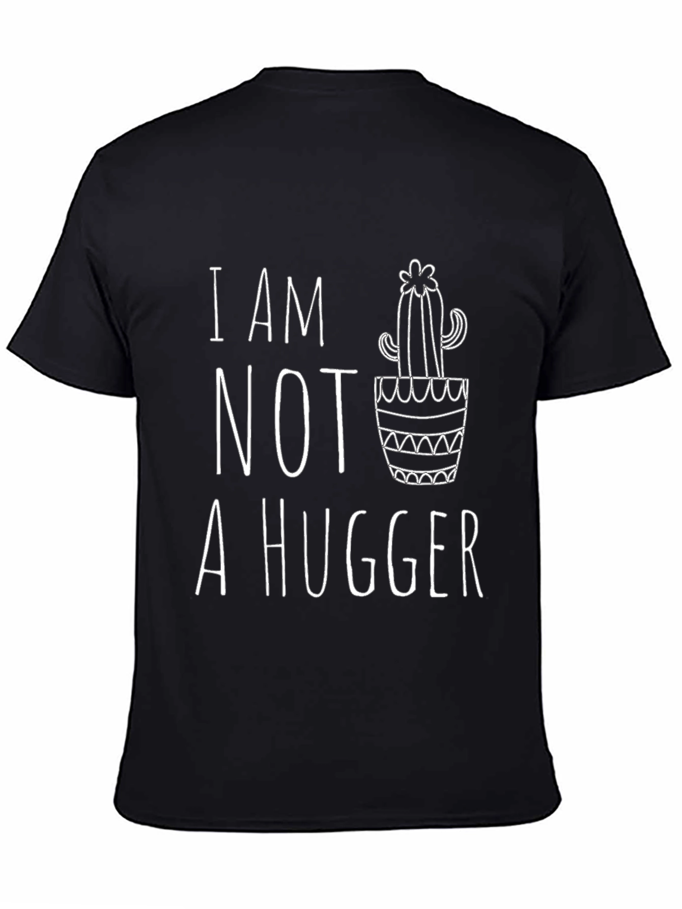 I Am Not A Hugger Cactus Graphic T-Shirt