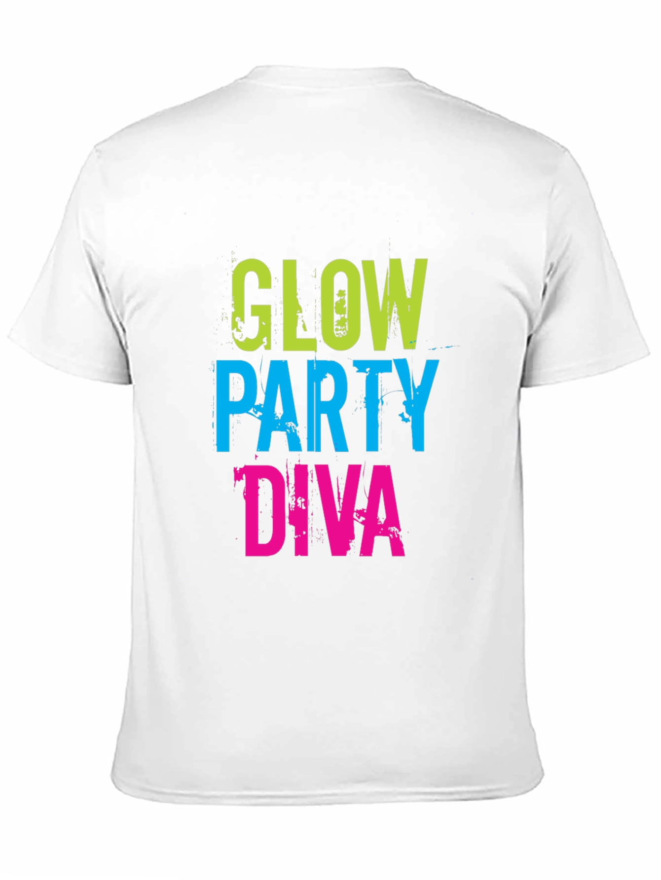 Glow Party Diva Black T-Shirt