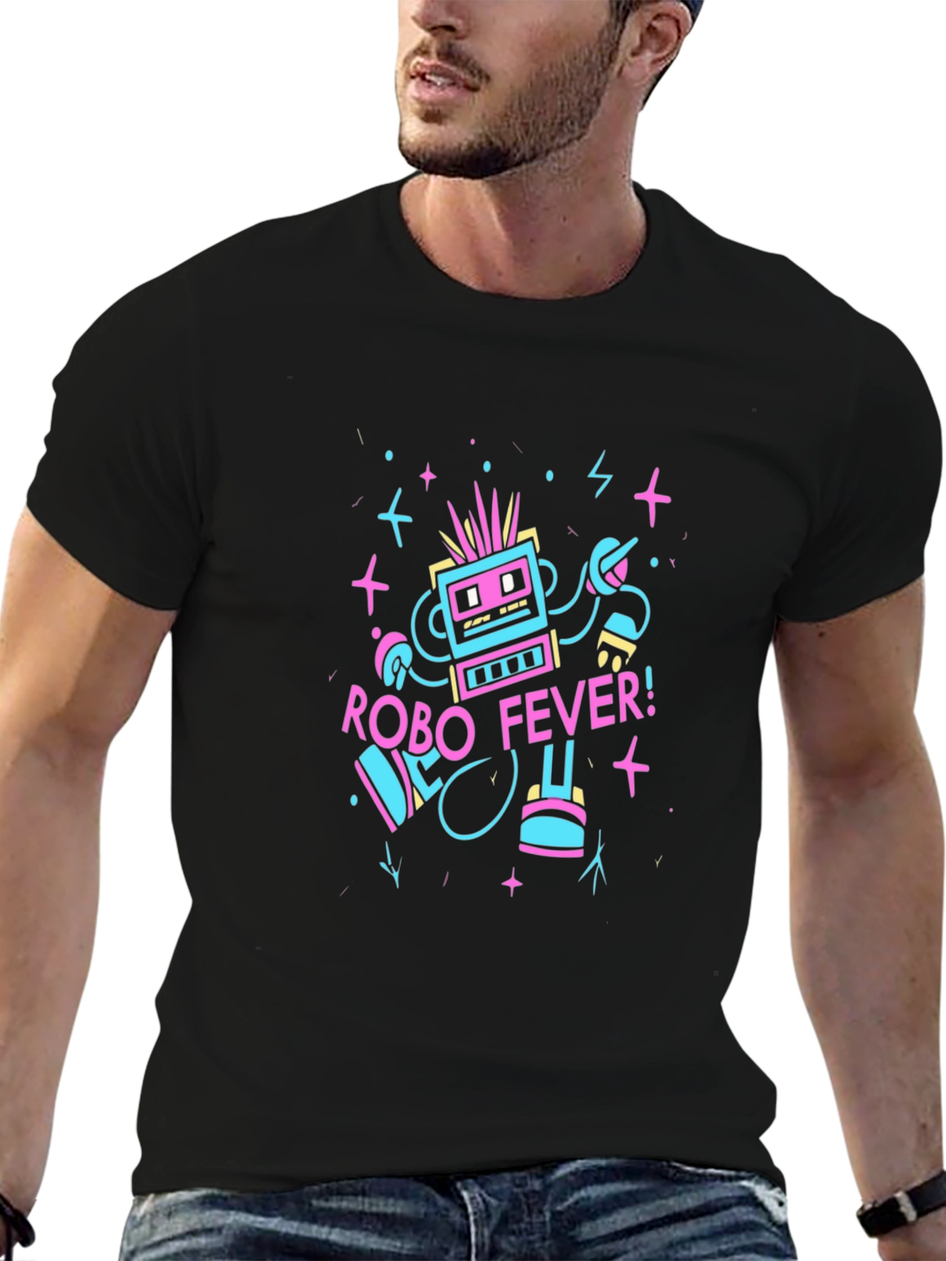 Robo Fever Black T-Shirt