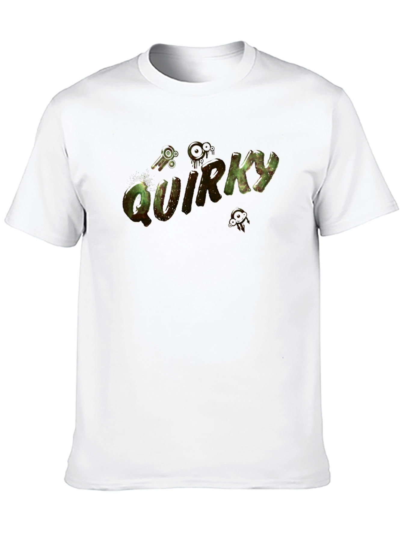 Quirky Graphic Print Black T-Shirt