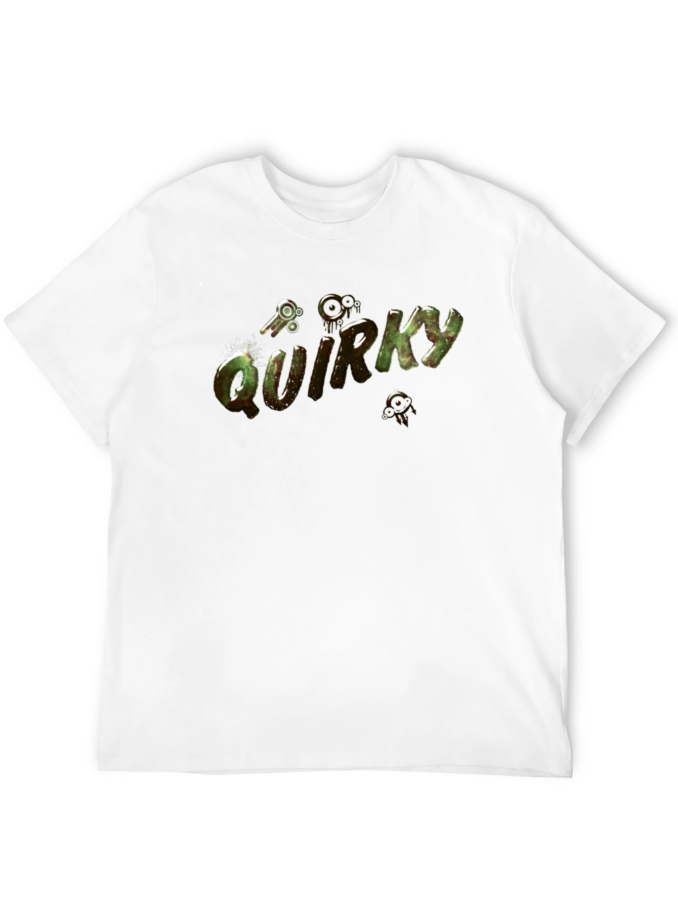 Quirky Graphic Print Black T-Shirt