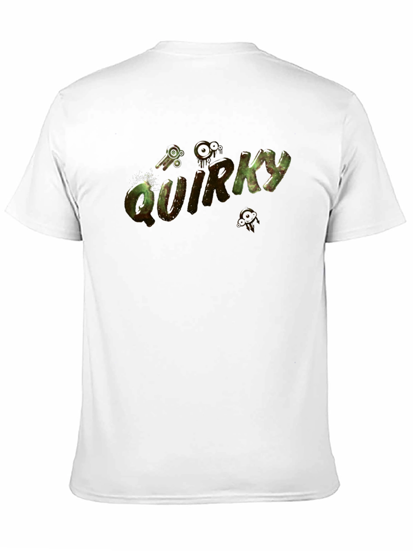 Quirky Graphic Print Black T-Shirt