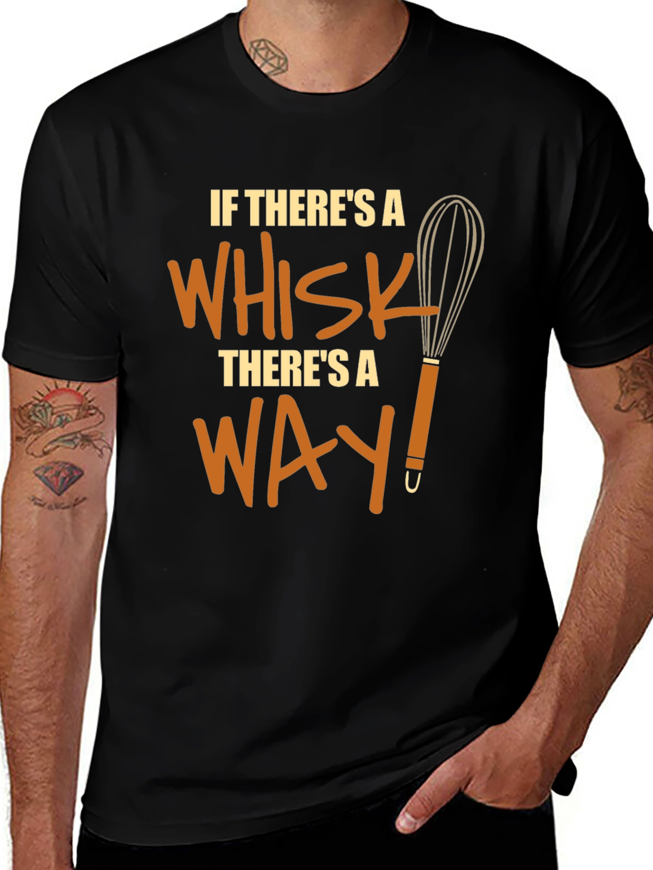 Funny Chef Whisk T-Shirt - Theres a Way!