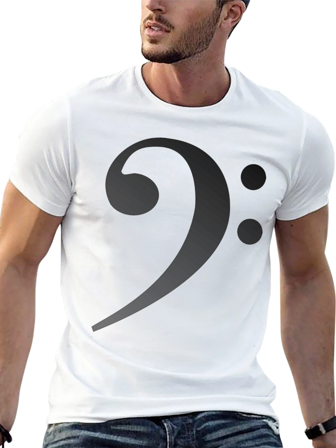 Bass Clef T-Shirt - Musical Style