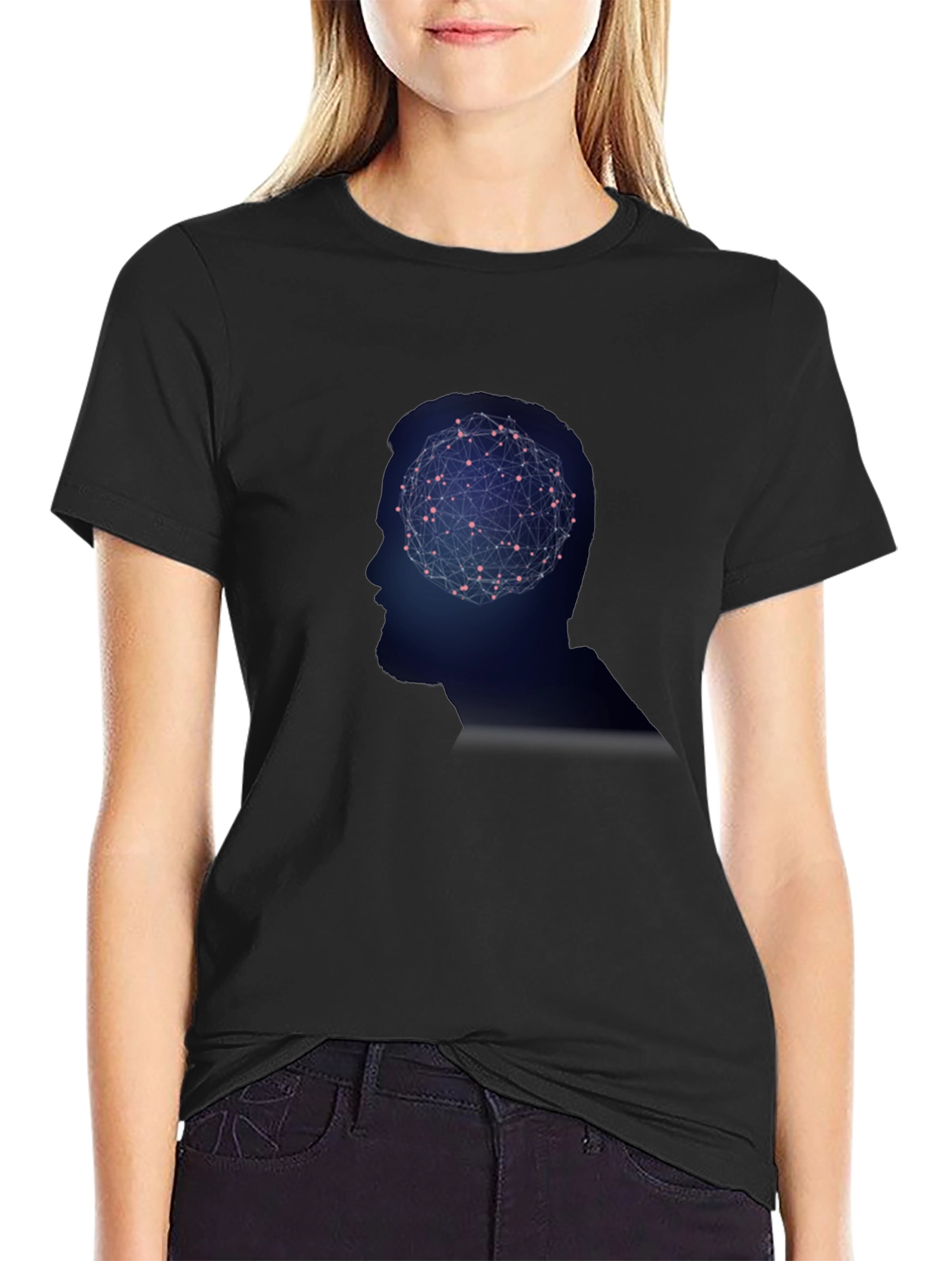 Thinking Man Tee - Brain Network Design