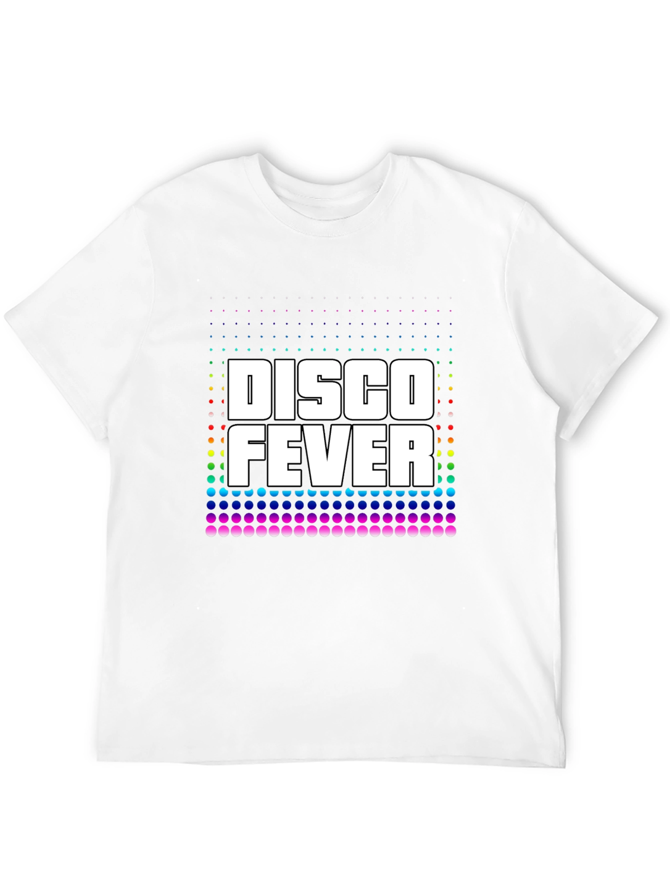 Disco Fever Graphic Print Black T-Shirt