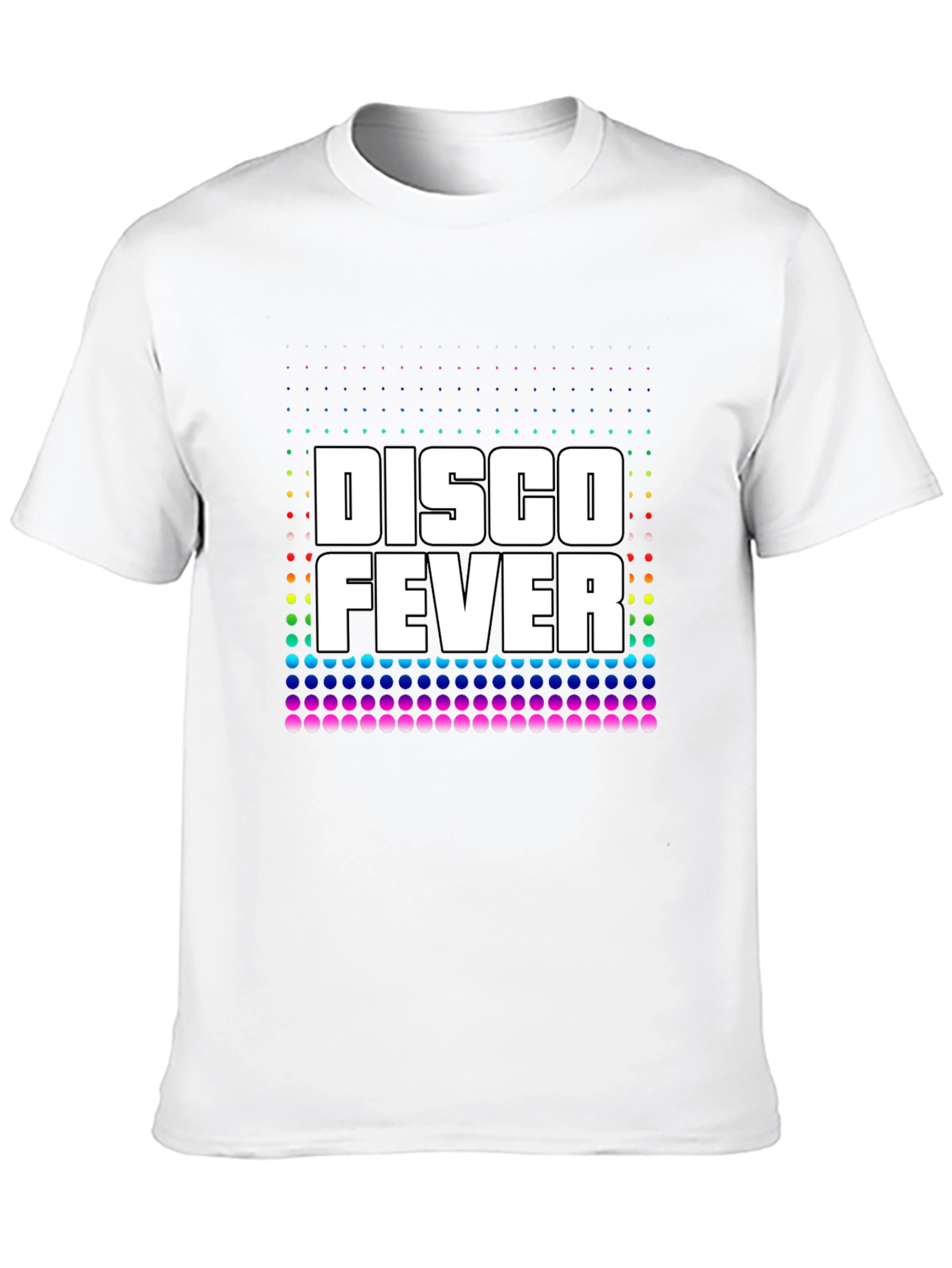 Disco Fever Graphic Print Black T-Shirt