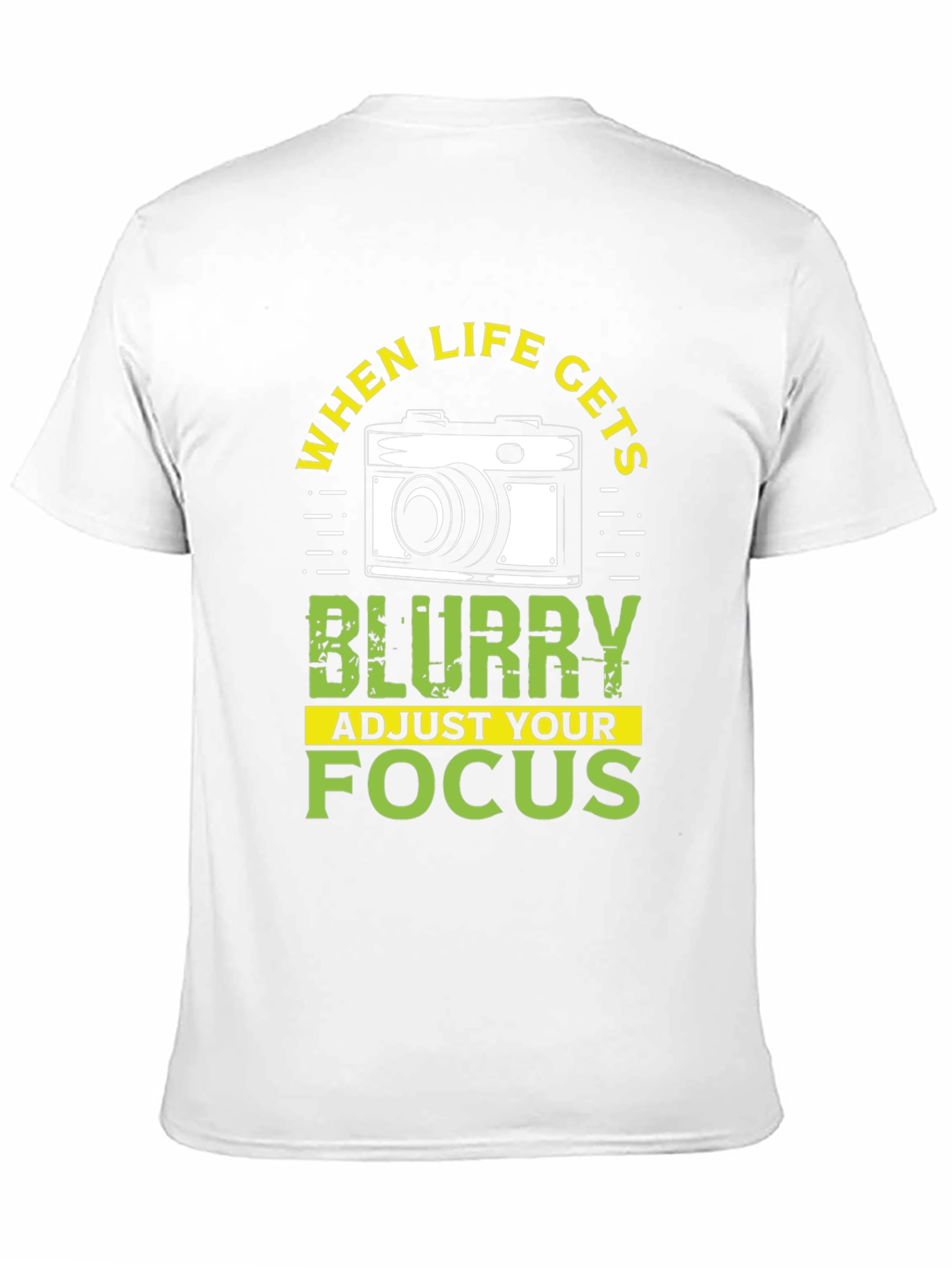 Blurry Life Focus Camera Graphic T-Shirt