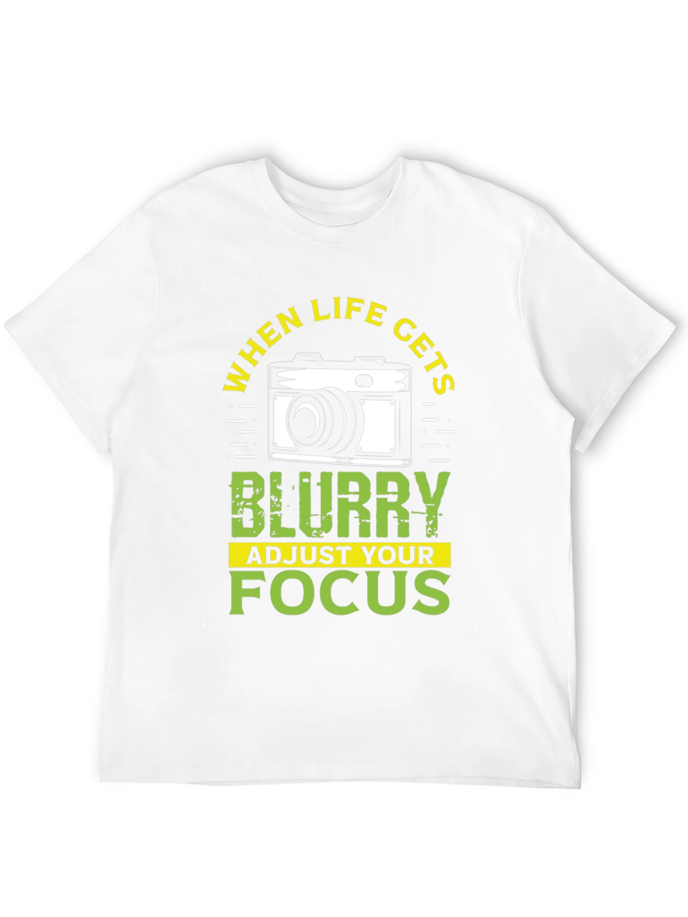 Blurry Life Focus Camera Graphic T-Shirt