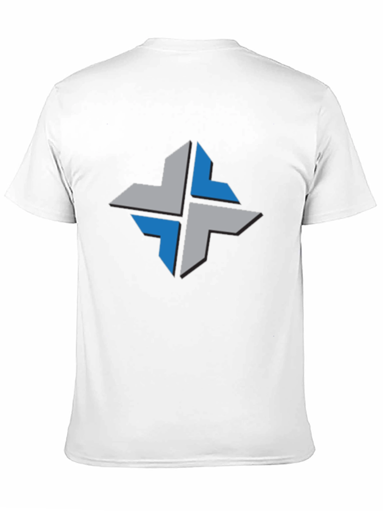 Geometric Cross Tee - Stylish Black T-Shirt