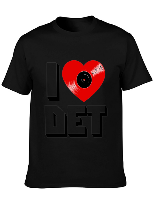 I Heart DET T-Shirt - Vinyl Record Love