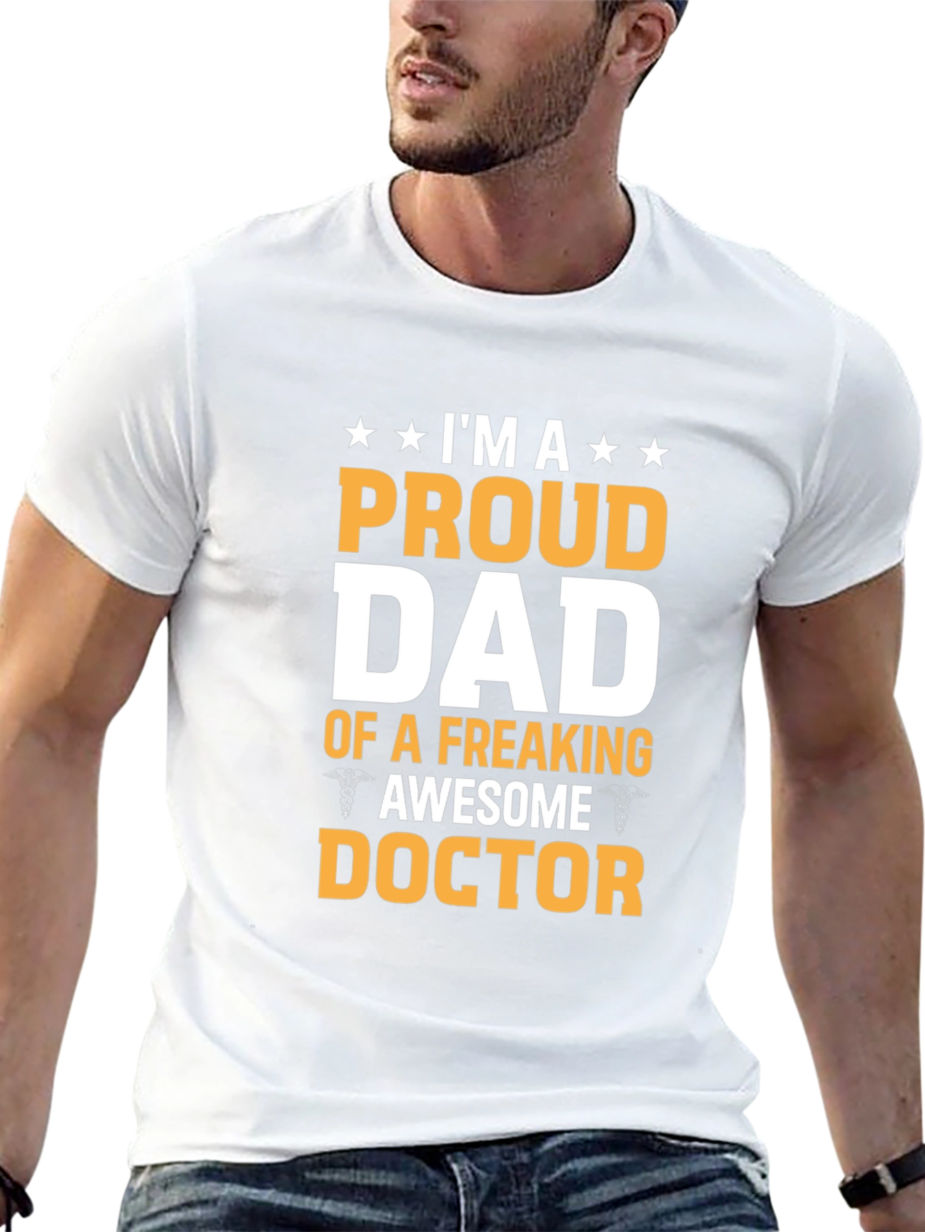 Proud Dad Awesome Doctor T-Shirt