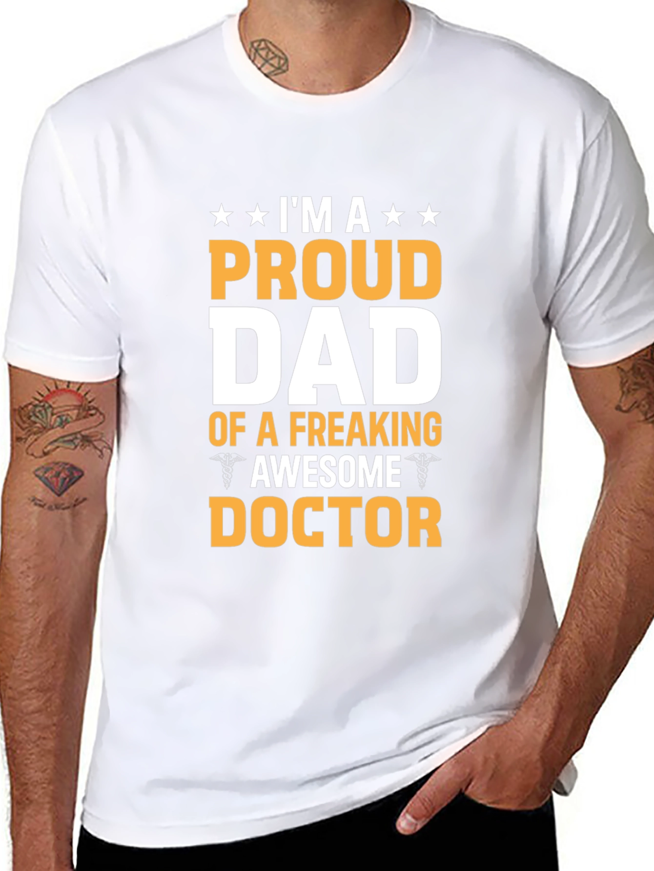 Proud Dad Awesome Doctor T-Shirt
