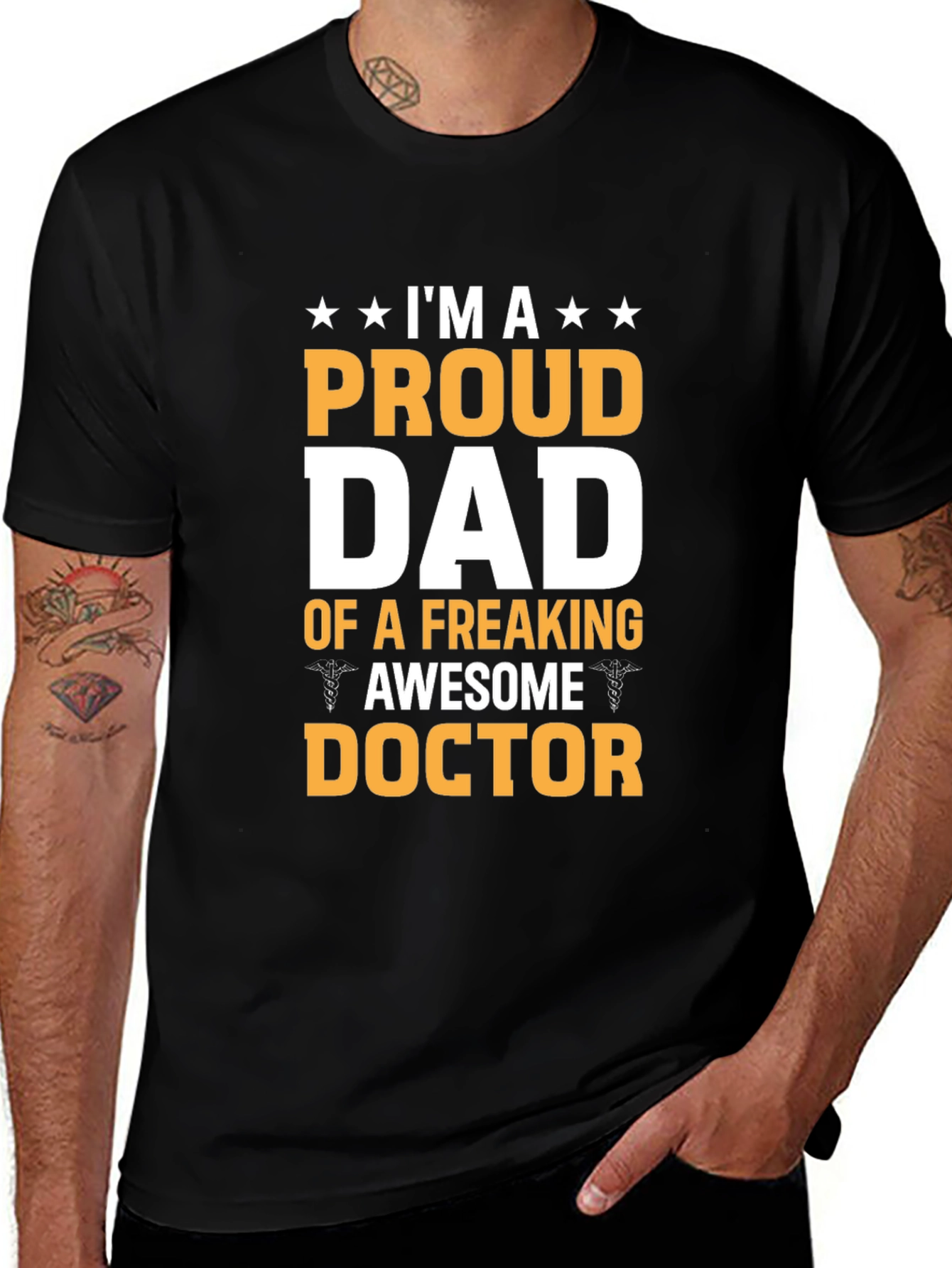 Proud Dad Awesome Doctor T-Shirt
