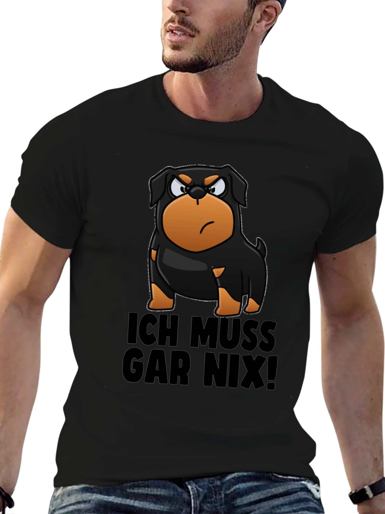 Funny Rottweiler Ich Muss Gar Nix! T-Shirt