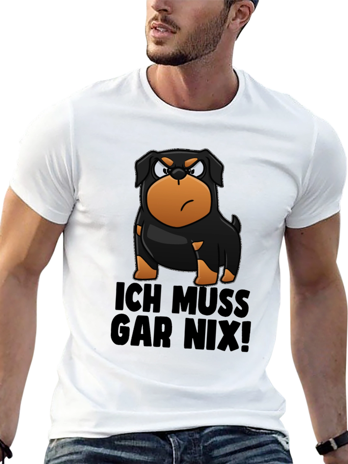Funny Rottweiler Ich Muss Gar Nix! T-Shirt