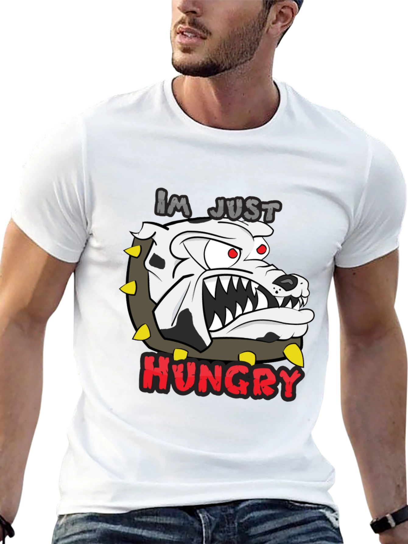 Hungry Bulldog Graphic Tee - Mens Black T-Shirt
