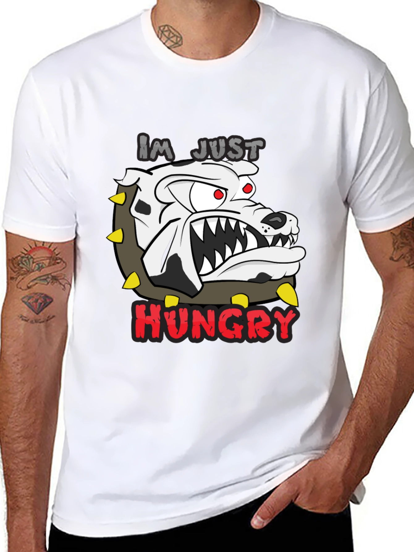 Hungry Bulldog Graphic Tee - Mens Black T-Shirt