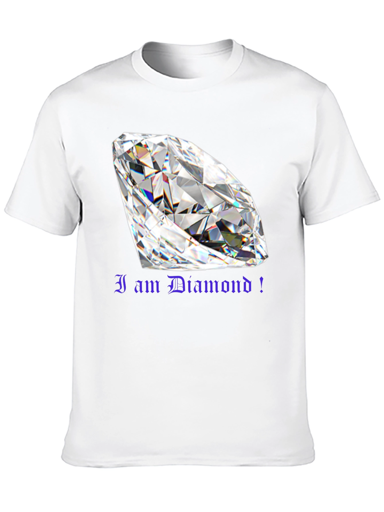 I am Diamond! Graphic T-Shirt - Bold Black Tee