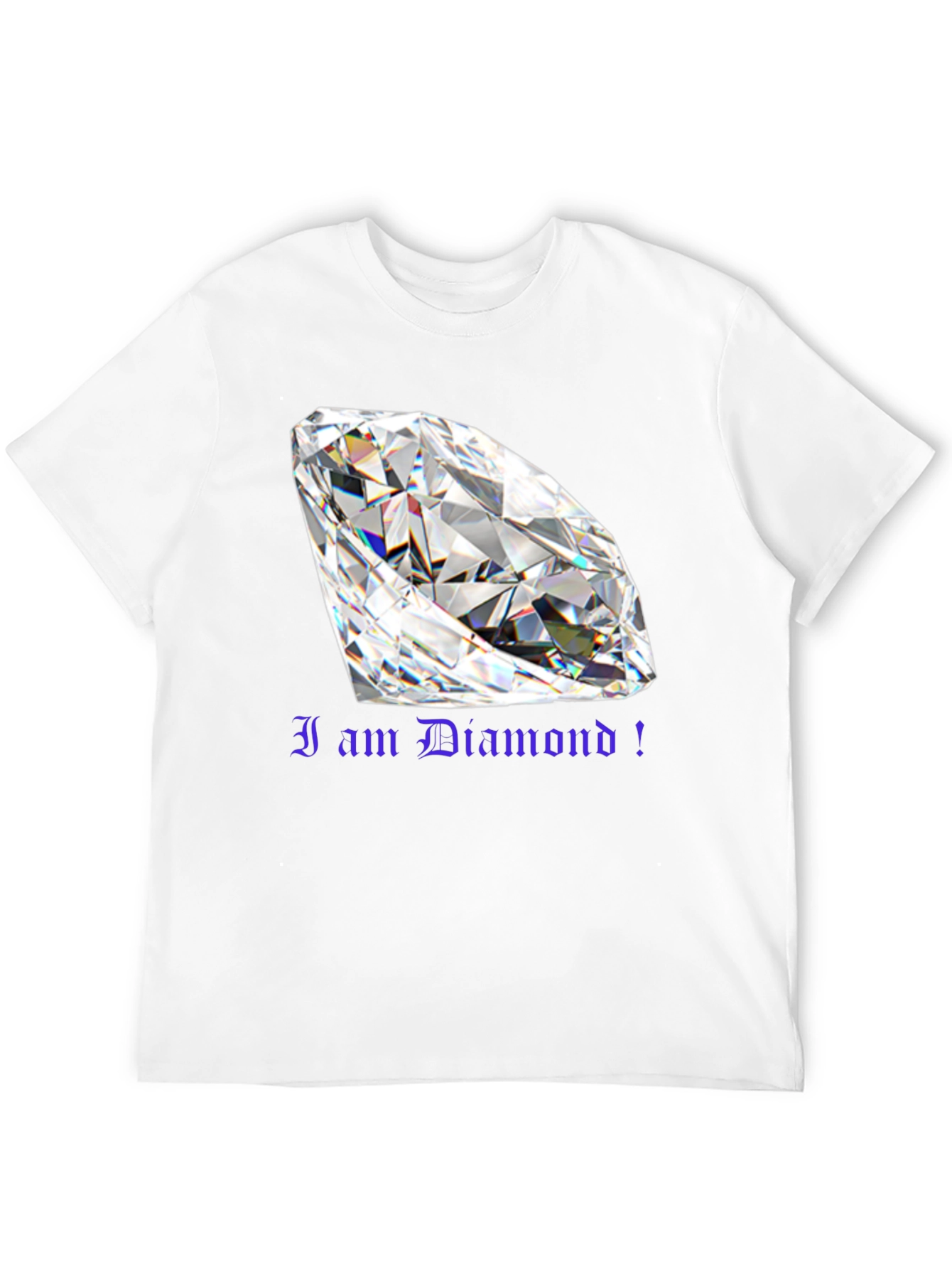 I am Diamond! Graphic T-Shirt - Bold Black Tee