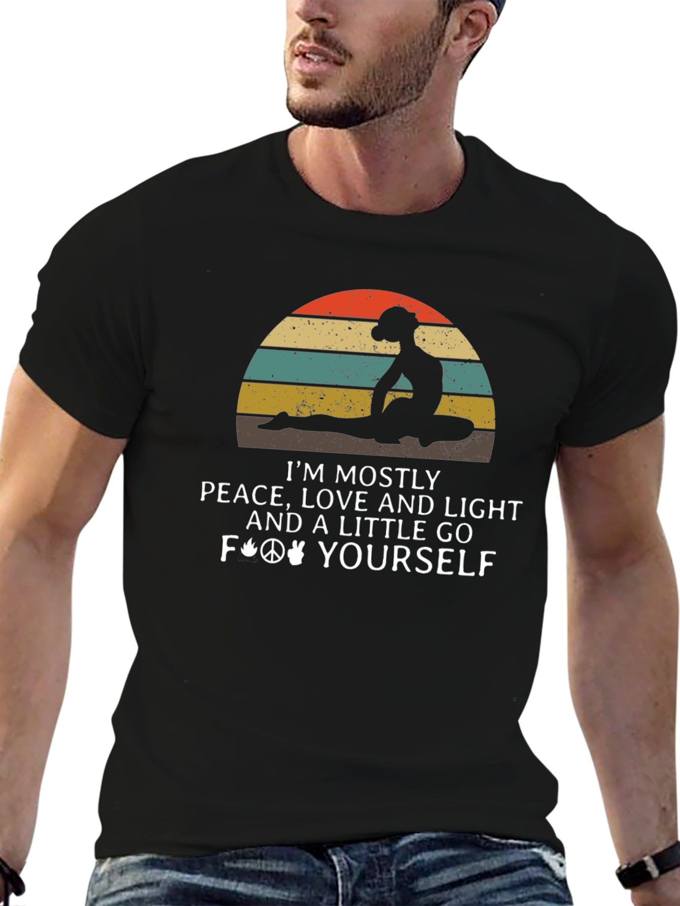 Peace Love Light Graphic T-Shirt