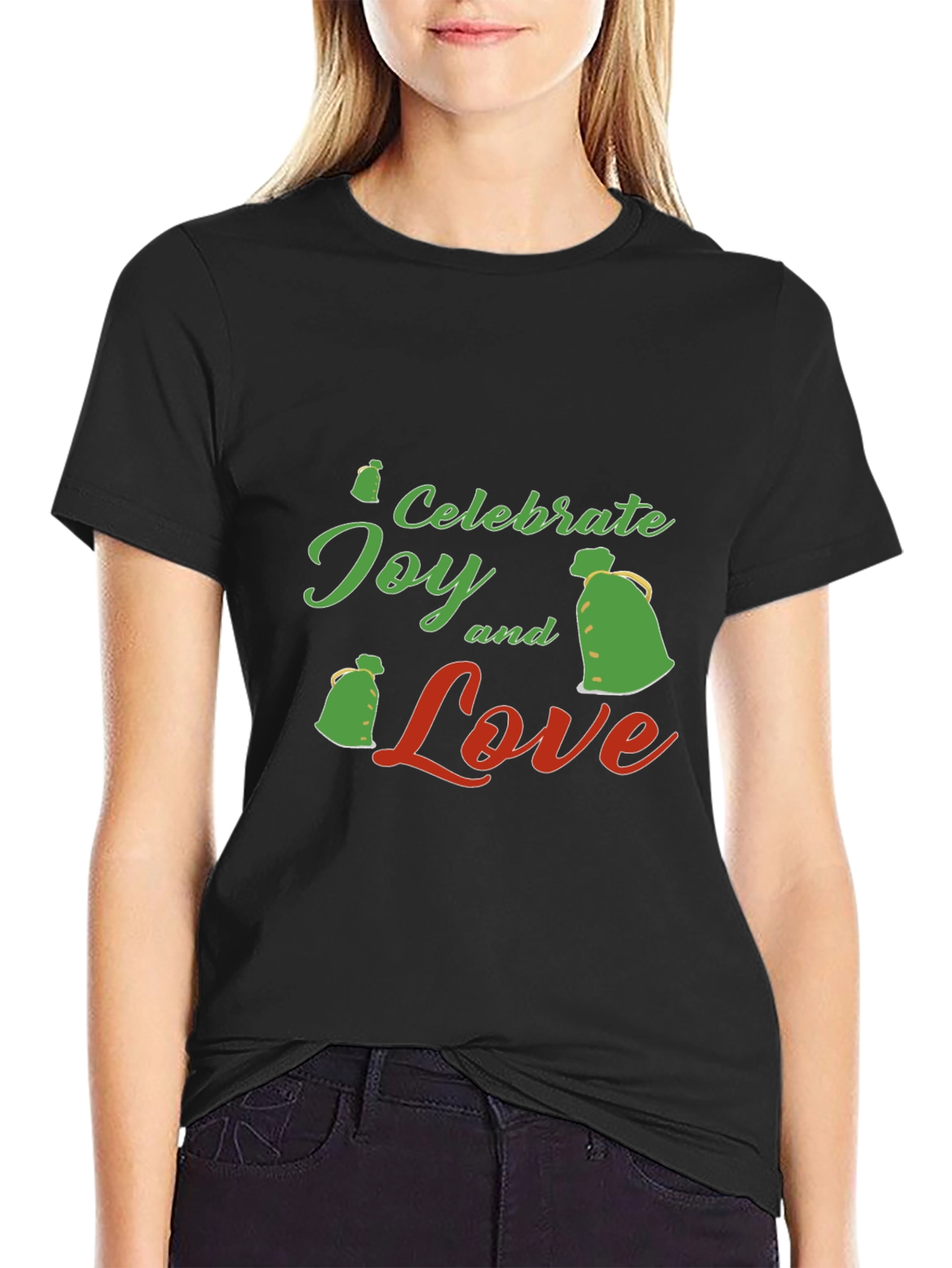 Celebrate Joy and Love Black T-Shirt