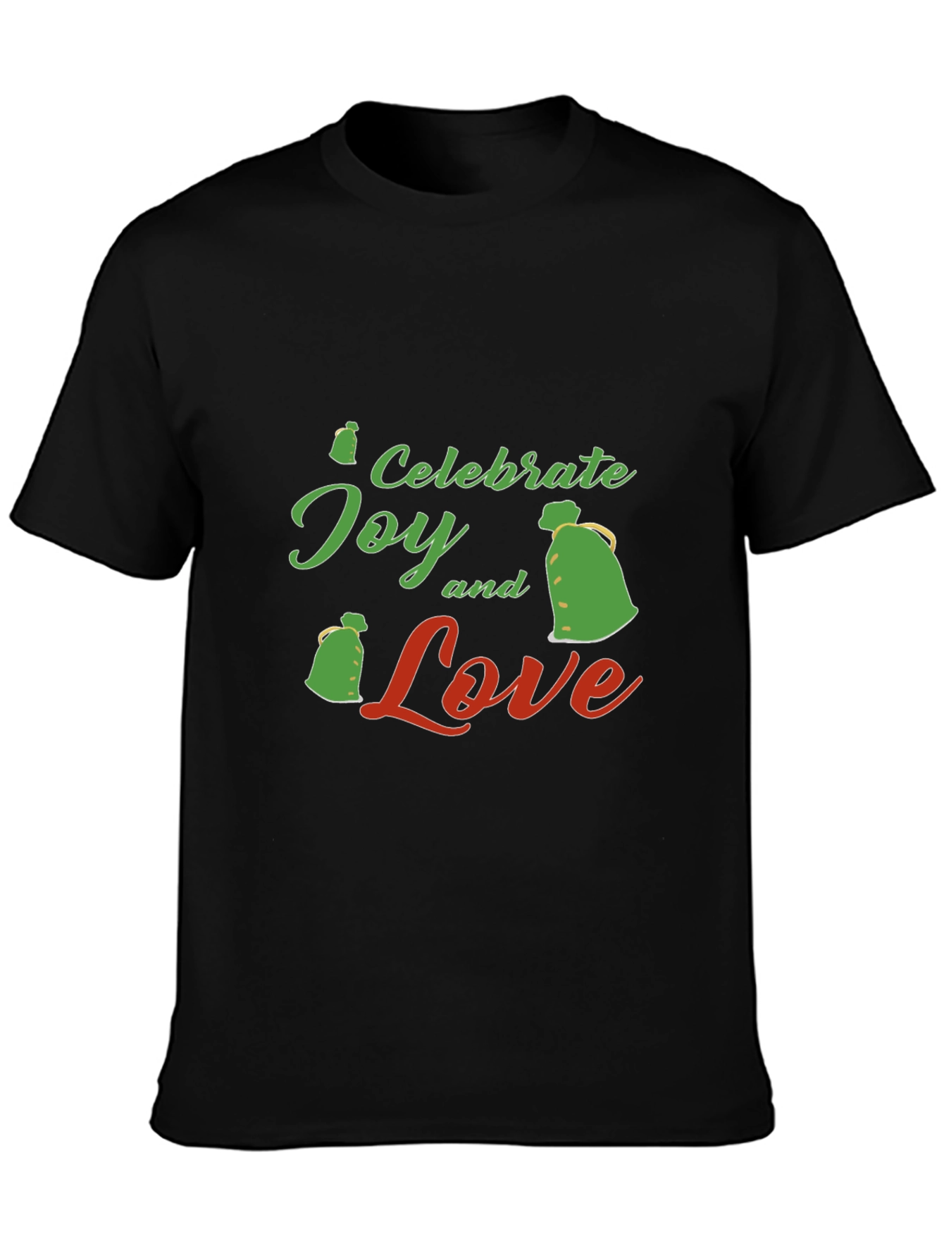 Celebrate Joy and Love Black T-Shirt