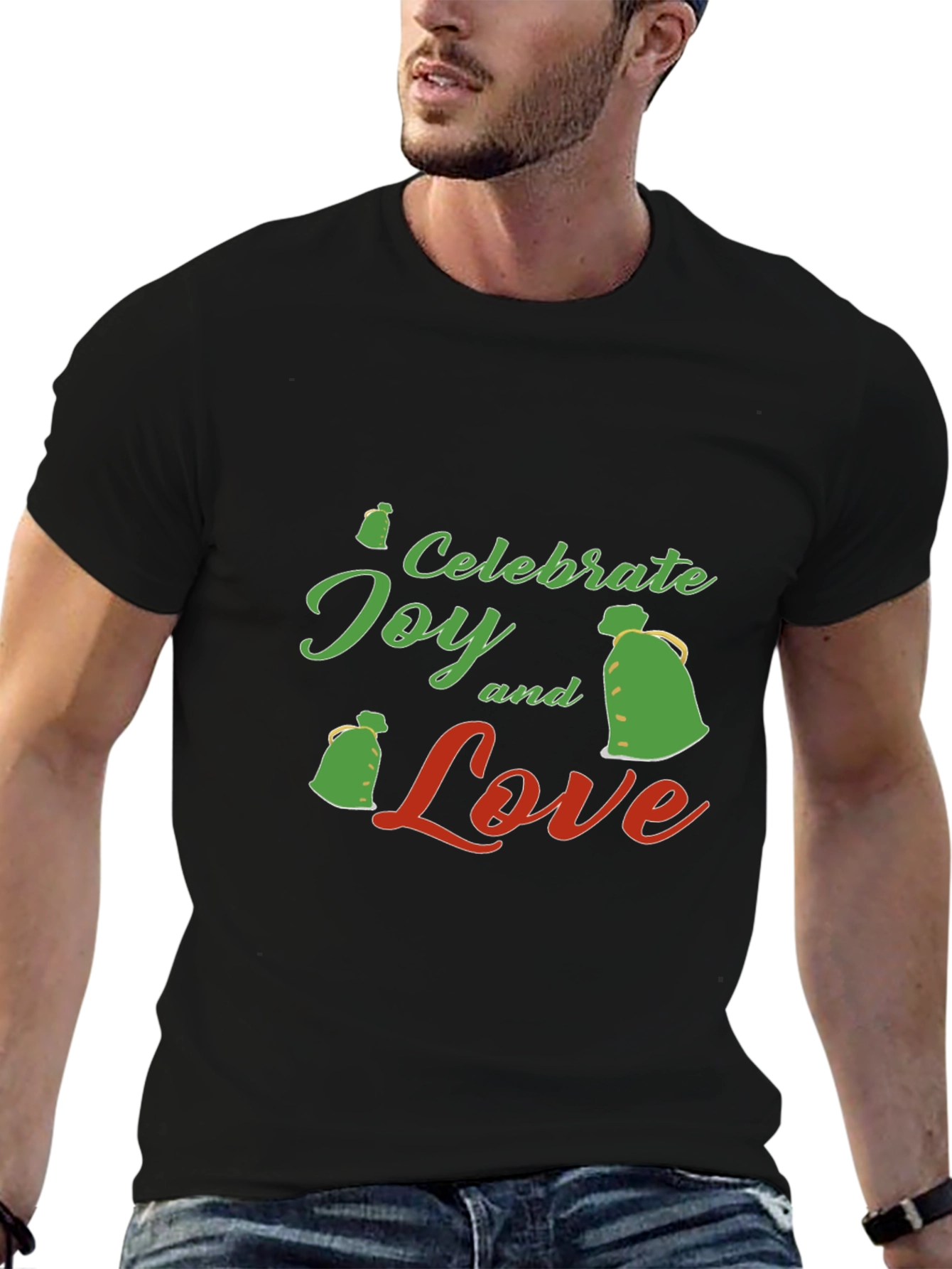 Celebrate Joy and Love Black T-Shirt