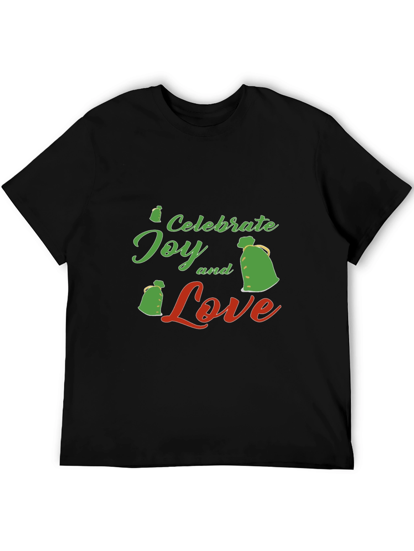 Celebrate Joy and Love Black T-Shirt