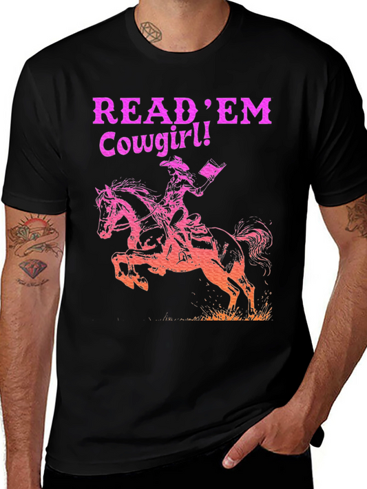 Read Em Cowgirl! Graphic Tee - Western Style
