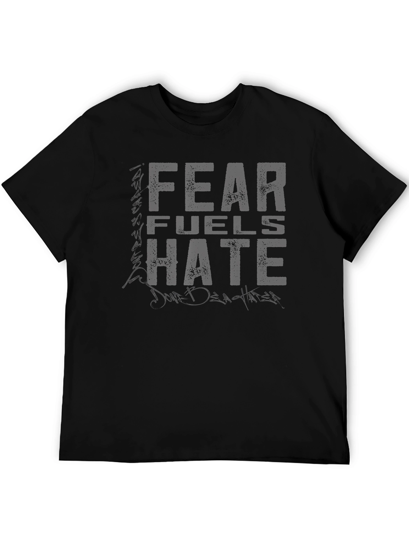 Fear Fuels Hate Graphic Tee - Premium Cotton Blend