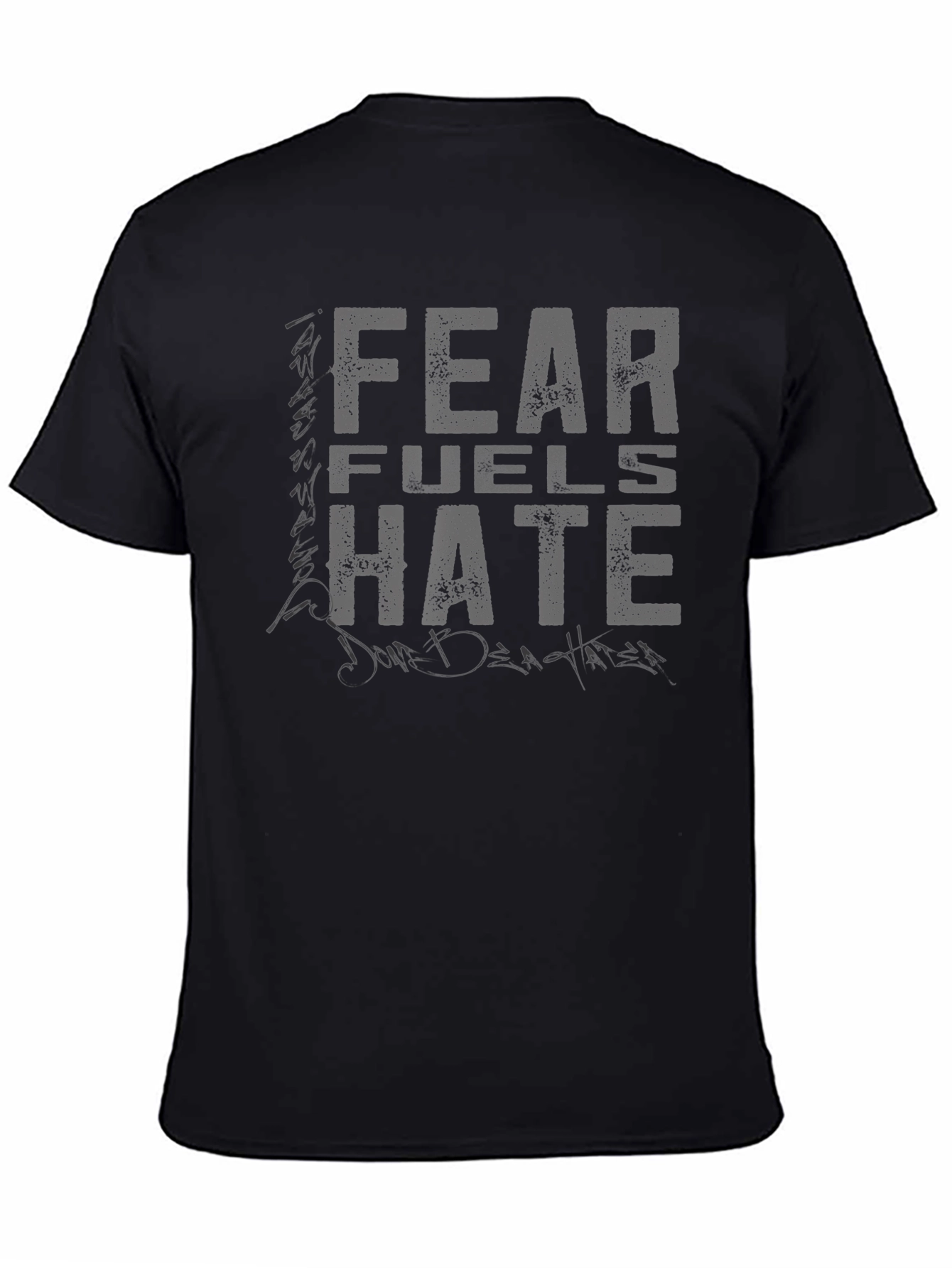 Fear Fuels Hate Graphic Tee - Premium Cotton Blend