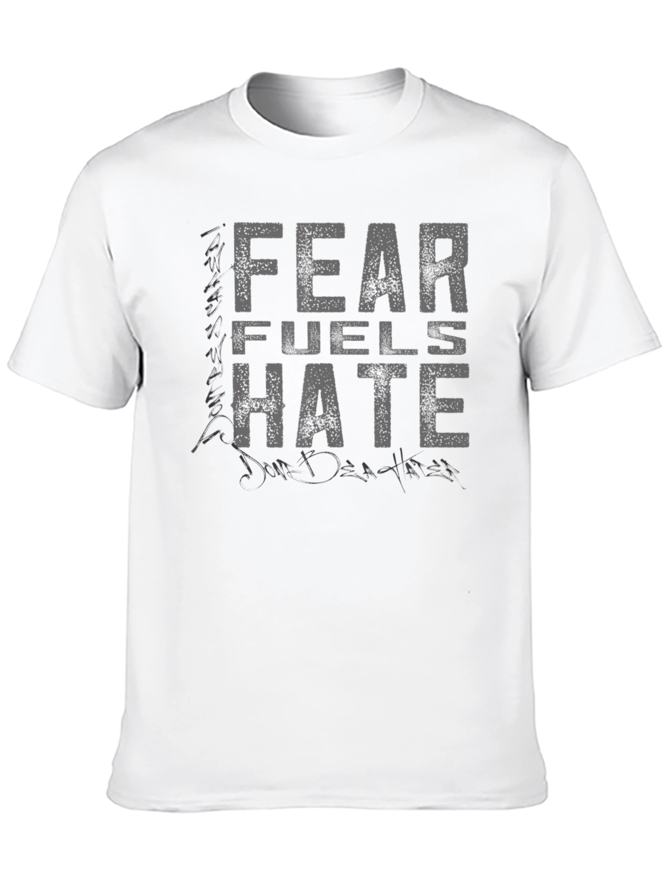 Fear Fuels Hate Graphic Tee - Premium Cotton Blend