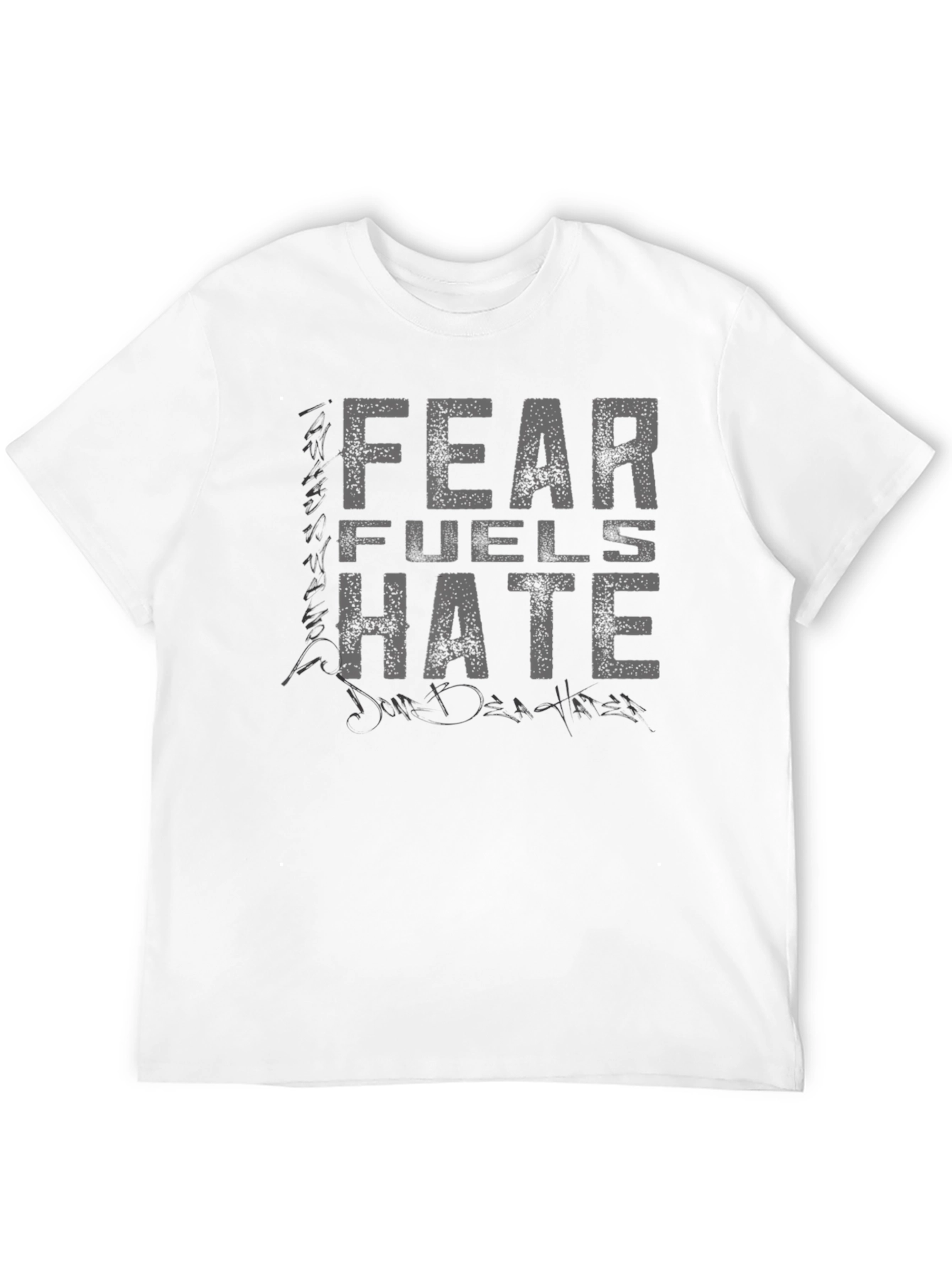 Fear Fuels Hate Graphic Tee - Premium Cotton Blend