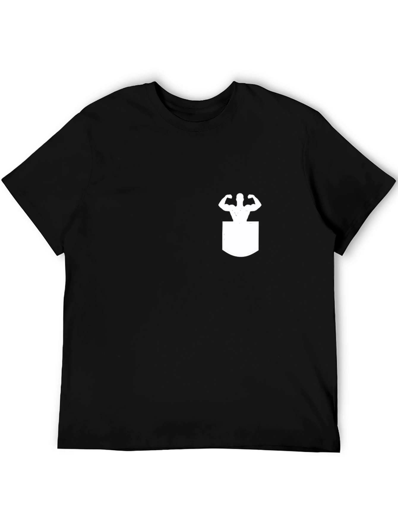 Muscle Man Pocket Tee - Gym Humor T-Shirt