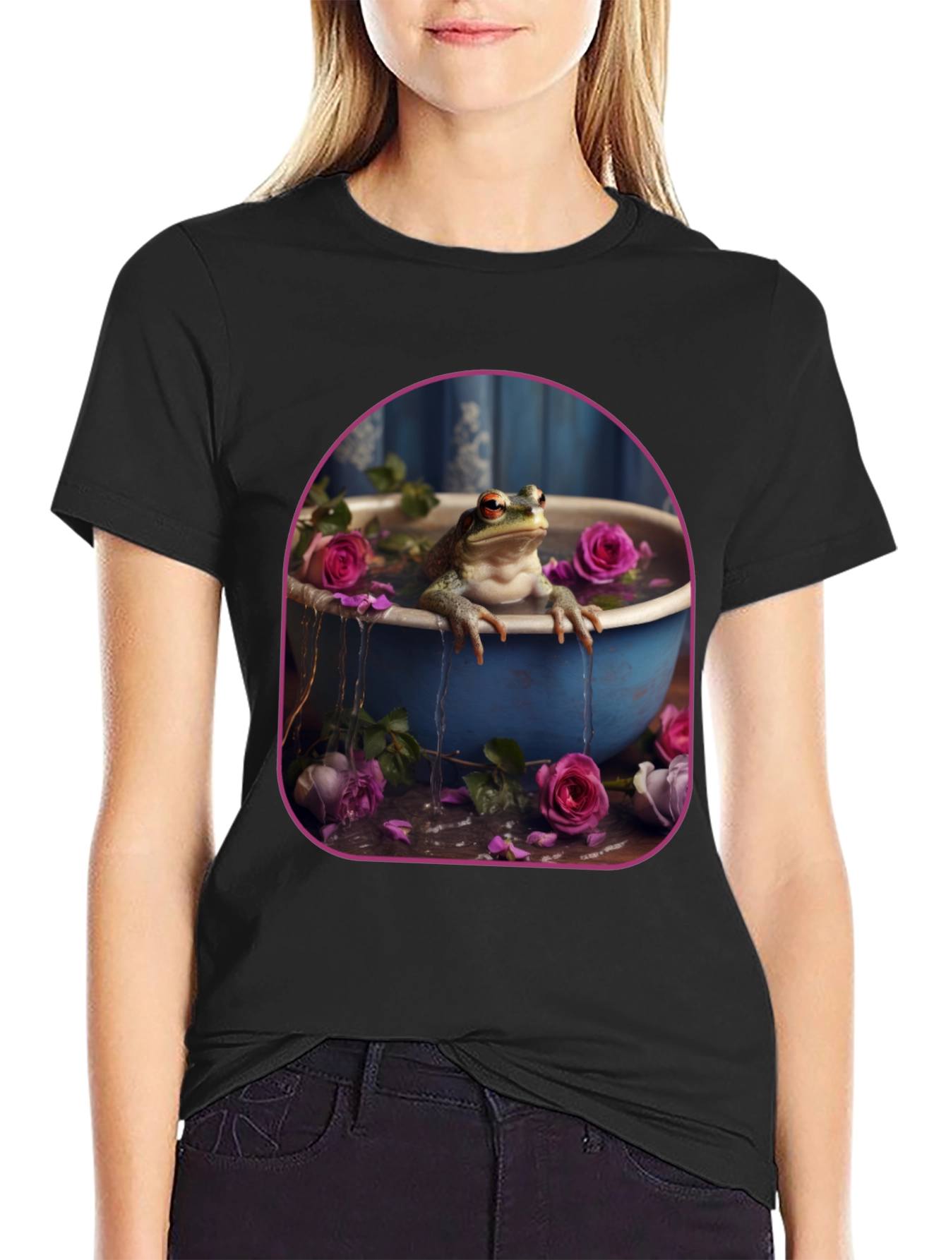 Frog in Roses T-Shirt