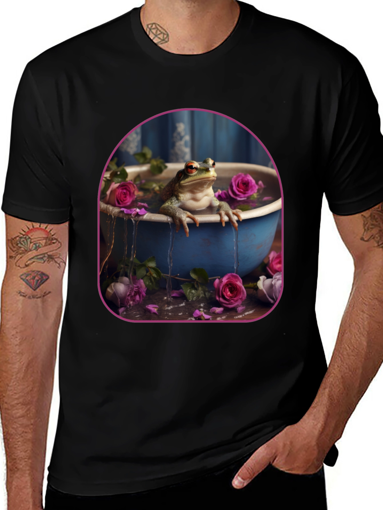 Frog in Roses T-Shirt