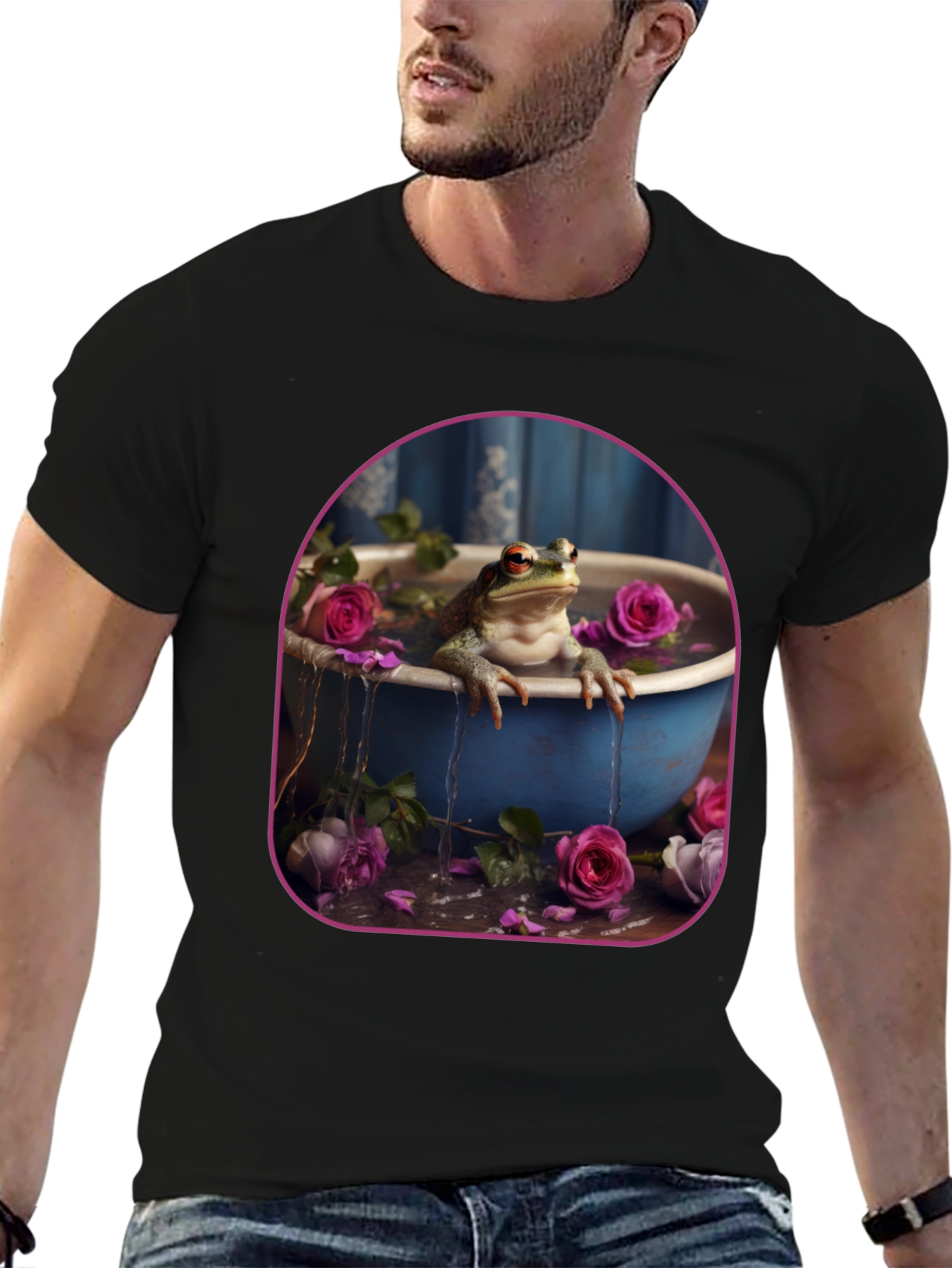 Frog in Roses T-Shirt
