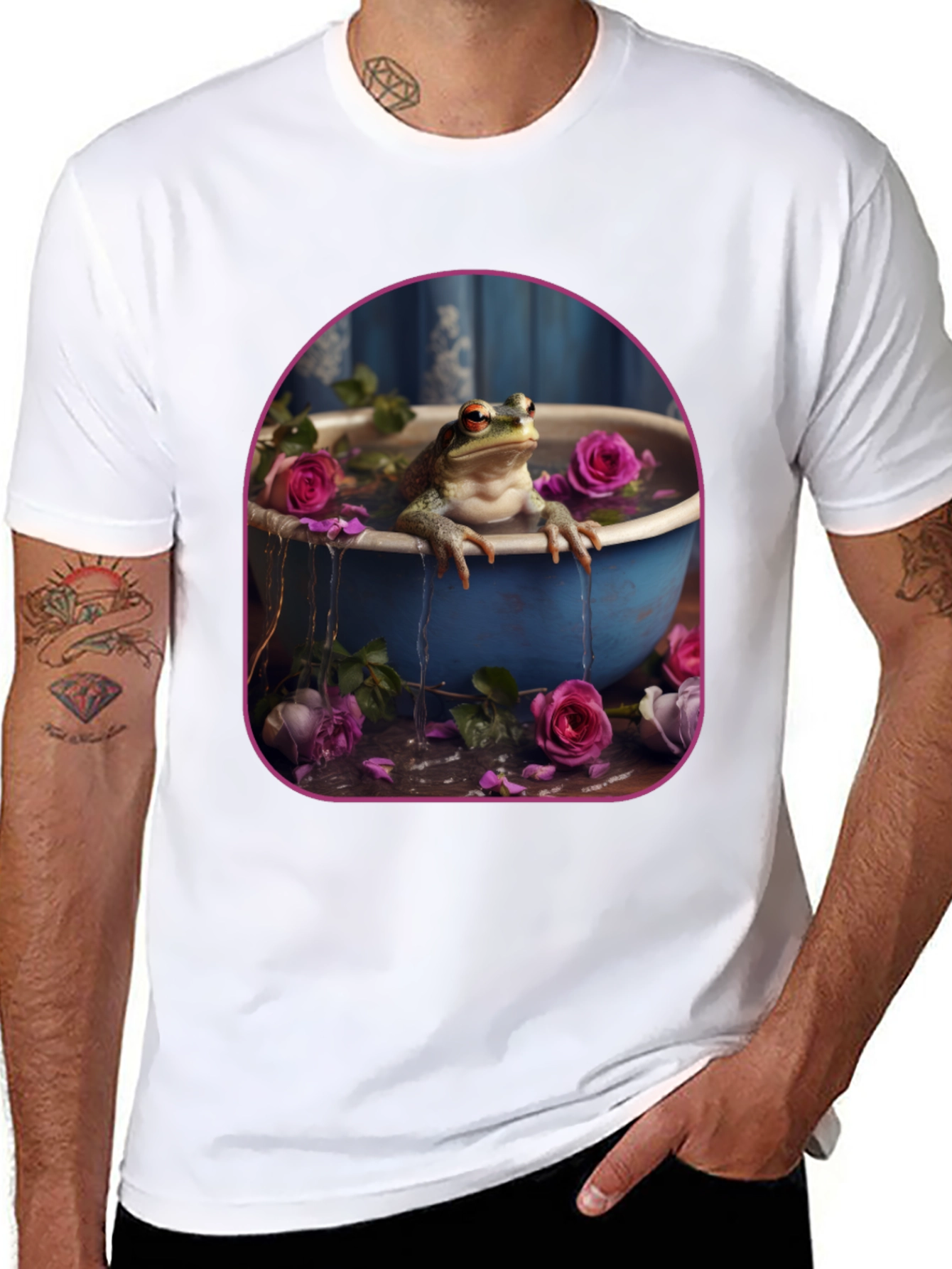 Frog in Roses T-Shirt