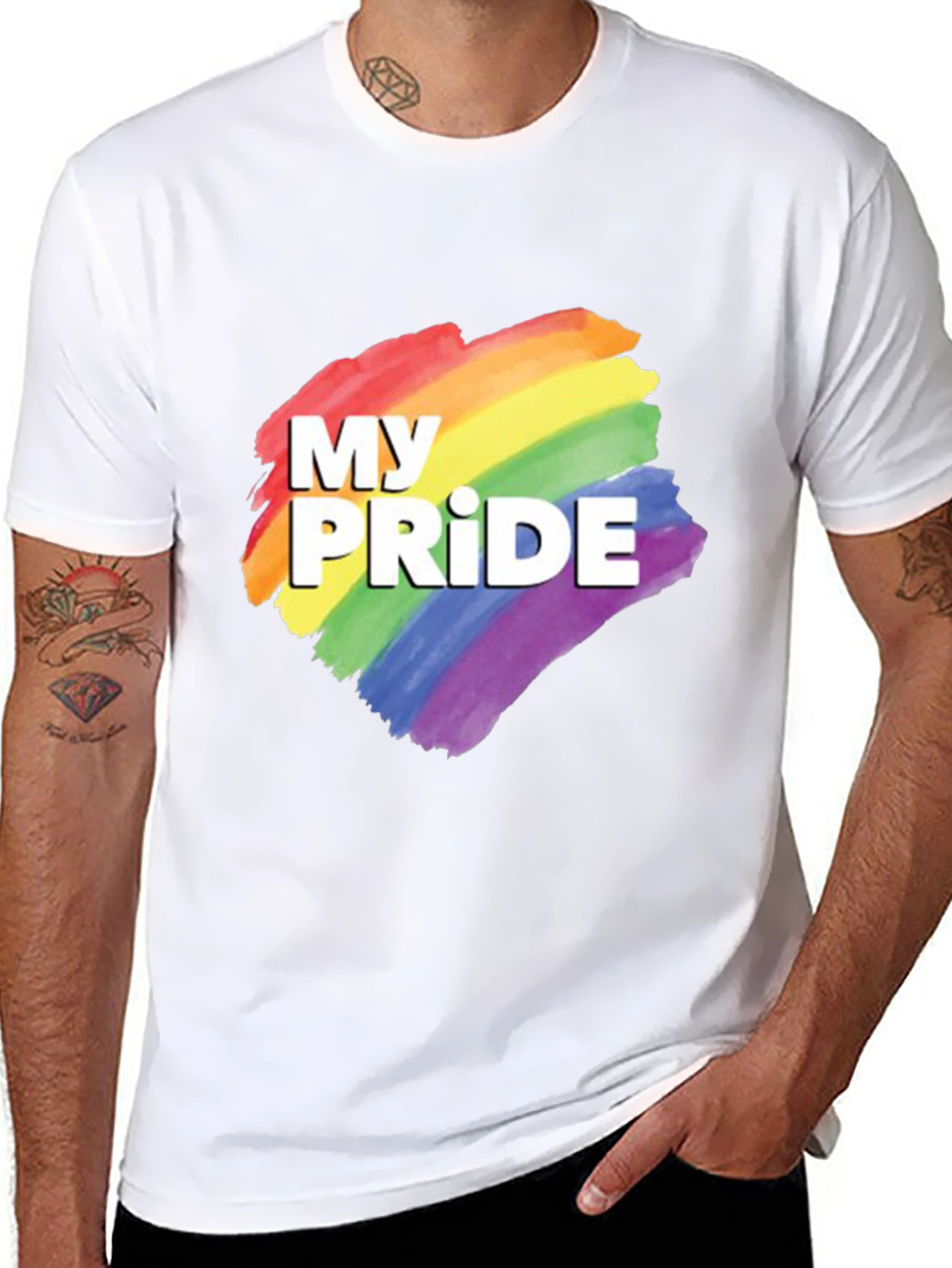 My Pride LGBTQ+ Rainbow Graphic T-Shirt